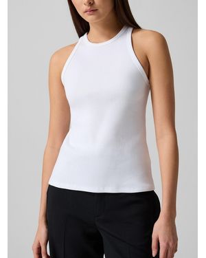 Edito par Simons Ribbed Organic Cotton Tank Top - White