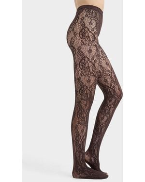Wolford Endless Roses Pantyhose - White