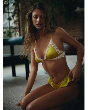 Miiyu Satiny Lace - Yellow