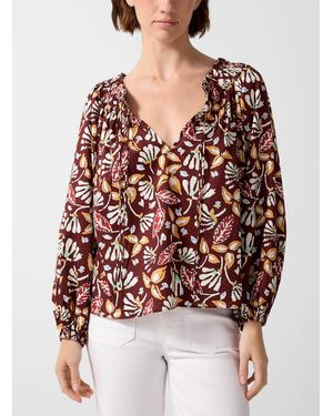 Vanessa Bruno Botanical Shapes Peasant Blouse - Multicolour