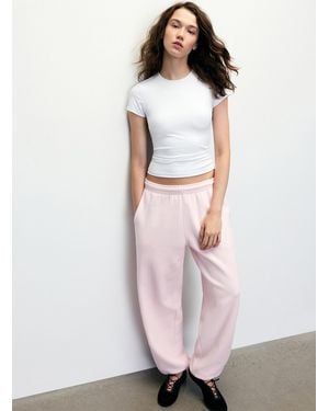 Twik Oversized Fleece sweatpants - White