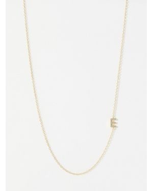 Midi34 Alpha Minimalist Necklace - White