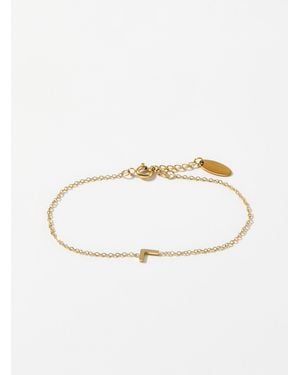 Simon's Alphabet Character Chain Bracelet - White