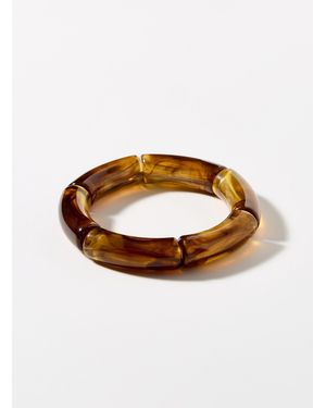 Simon's Tubular Bead Bracelet - Brown