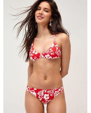 Roxy Hibiscus Red Athletic Triangle Bra