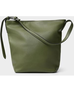 Simon's Supple Pebbled Hobo Bag - Green