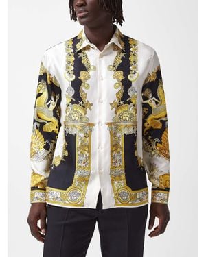 Versace Coral Theatre Silk Shirt - White