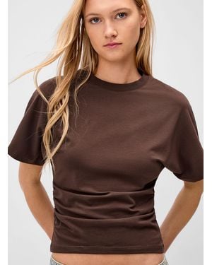 Twik Gathered Waist T - Brown