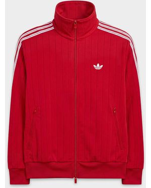 adidas Originals Firebird Striped Track Jacket Loose Fit - Red