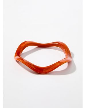 Simon's Wavy Bangle - Orange
