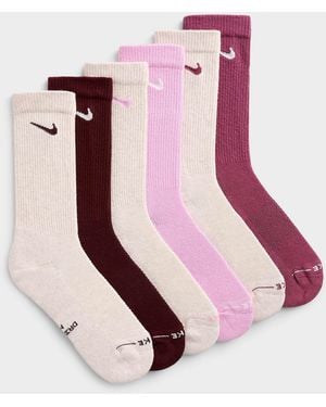 Nike Everyday Elevated Ribbed Socks 6 - Pink