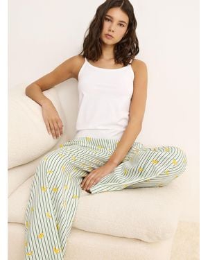 Miiyu Cute Poplin Pyjama Pant - Natural