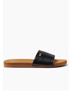 Reef Bliss Night Croc Strap Slides Women - Brown