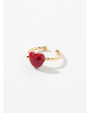NACHE Chérie Cherry Heart Ring - White