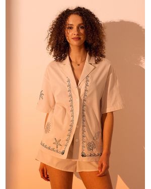 Simon's Lightweight Cotton Camp Shirt - Brown
