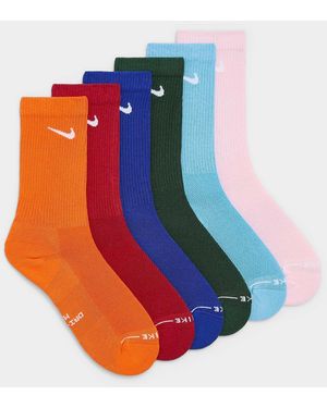 Nike Everyday Elevated Socks Set Of 6 - Orange