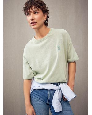 ARMEDANGELS Linen Blend Solid Sweater - Grey