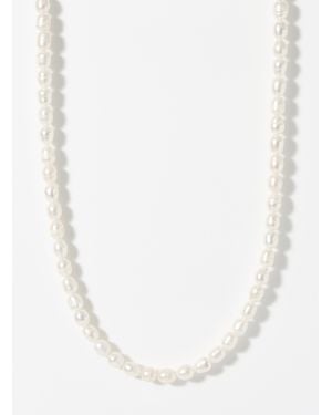 Midi34 Isaac Freshwater Pearl Necklace - White