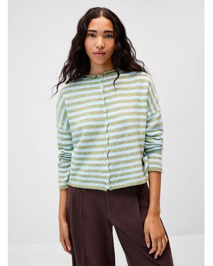 Things Between Fluffy Knit Cardigan - Green