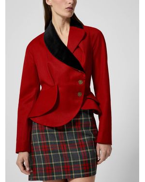 Vivienne Westwood Stormy Asymmetrical Jacket - Red