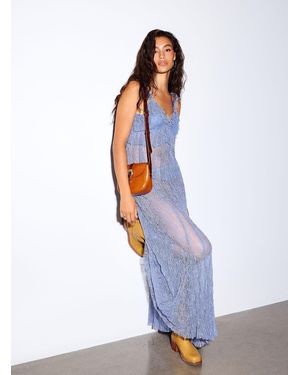 Icône Supple Sheer Lace Maxi Skirt - White