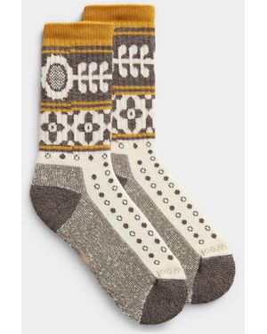 Smartwool Floral Jacquard Merino Wool Socks - Natural