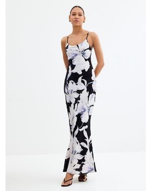 EVER NEW Valentina Night Garden Satiny Dress - White
