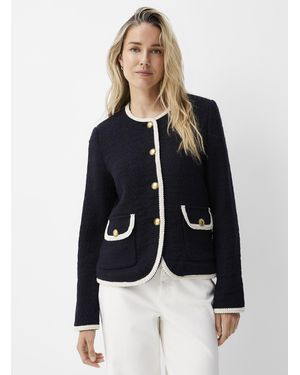 Contemporaine Jewel Buttons Tweed Jacket - Blue