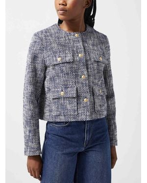 Vanessa Bruno Pure Merino Wool Cropped Cardigan - Gray