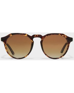 Pilgrim Alejandra Polarized Round Sunglasses - Brown