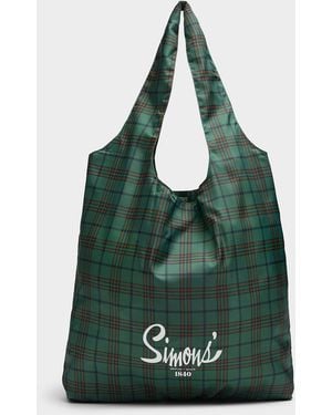 Simon's Signature Pattern Reusable Bag - Green