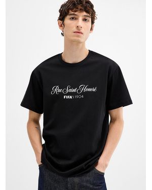 FIFA 1904 Rue Saint Honoré Cursive Signature T - Black