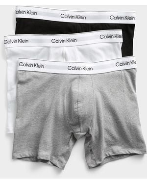 Calvin Klein 6" Stretch Cotton Boxer Briefs 3 - Gray