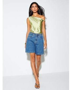 Vero Moda Metallic Ornaments Jean Short - Blue