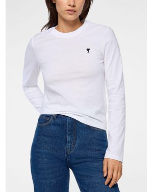 Ami Paris De Coeur Pure Cotton T - White