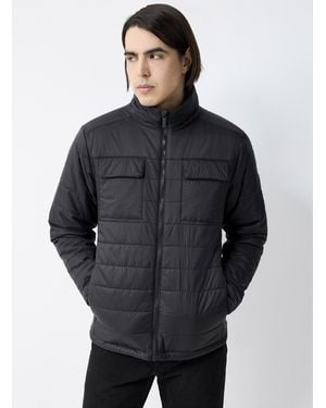 Quartz Co. Neal Quilted Jacket - Gray