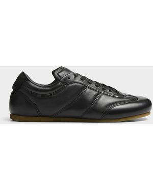 Lemaire Smooth Leather Quilted Sneakers Women - Black