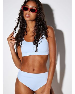 Simon's Solid Sporty Bralette - White