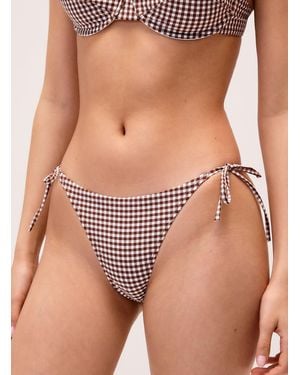 Simon's Gingham String Cheeky Bottom - Multicolour