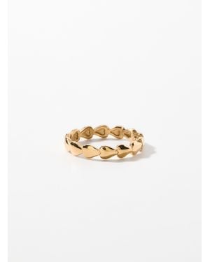 Simon's Heartband Ring - White
