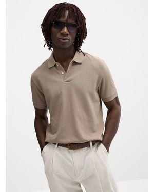 Le 31 Minimalist Piqué Polo Standard Fit - Grey