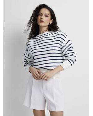 B.Young Striped Boat - Grey