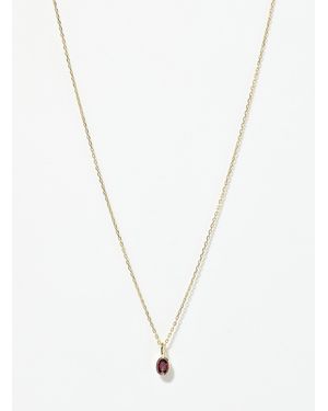Midi34 Small Birthstone Chain Exclusive Simons X Collection - White