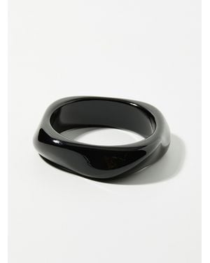 Simon's Asymmetric Bangle - Black