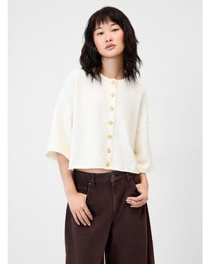 Twik Plush Knit Boxy - White