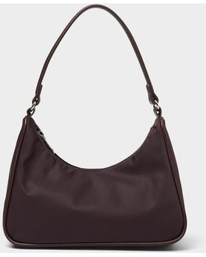 Simon's Luxurious Fabric Shoulder Bag - White