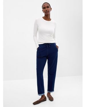 Hue Cuffed Terry - Blue