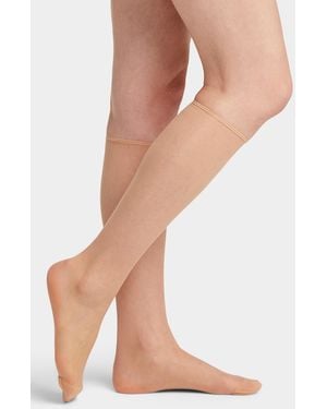 DIM Sublim Shiny Voile Knee - Natural
