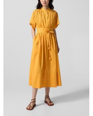 Vanessa Bruno Ciao Belted Midi Shirt Dress - Metallic