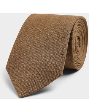 Le 31 Solid Pure Linen Tie - Natural